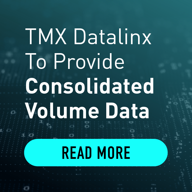 TMX Datalinx To Proivde Consolidated Volume Data